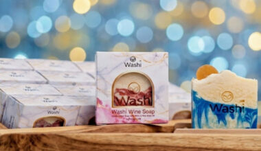สบู่ไวน์สูตรน้ำมันรำข้าว / Wine Soap