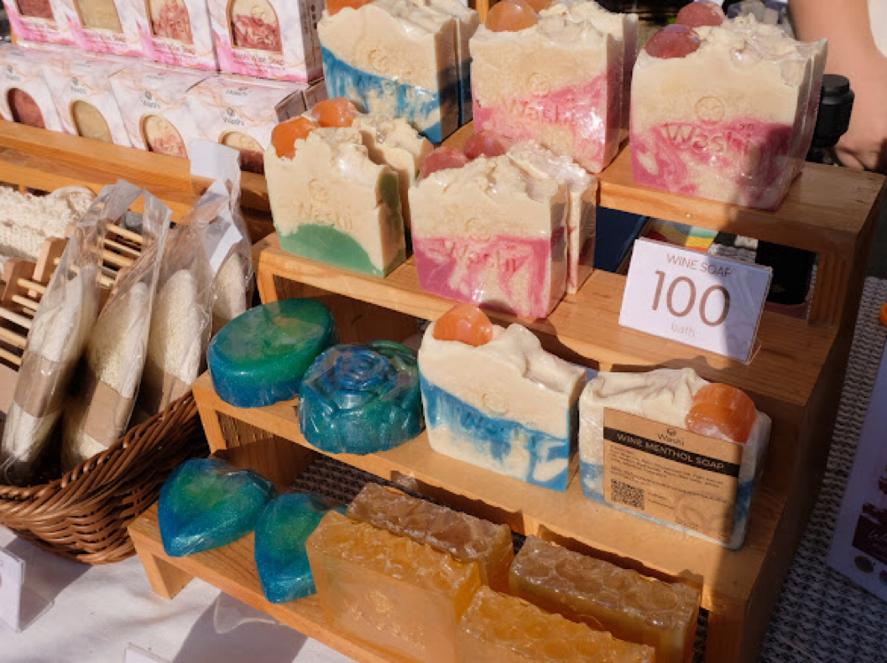 สบู่ไวน์สูตรน้ำมันรำข้าว / Wine Soap - Image 3